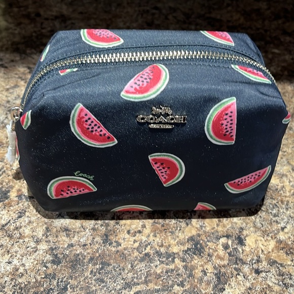 Coach Watermelon Nylon Small Boxy Cosmetic Case - Picture 4 of 9